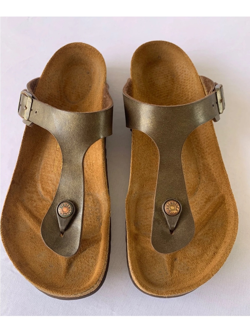 Birkenstock Gizeh Birko-Flor Women's Size 9 Casual Leather Sandals - Picture 13 of 13